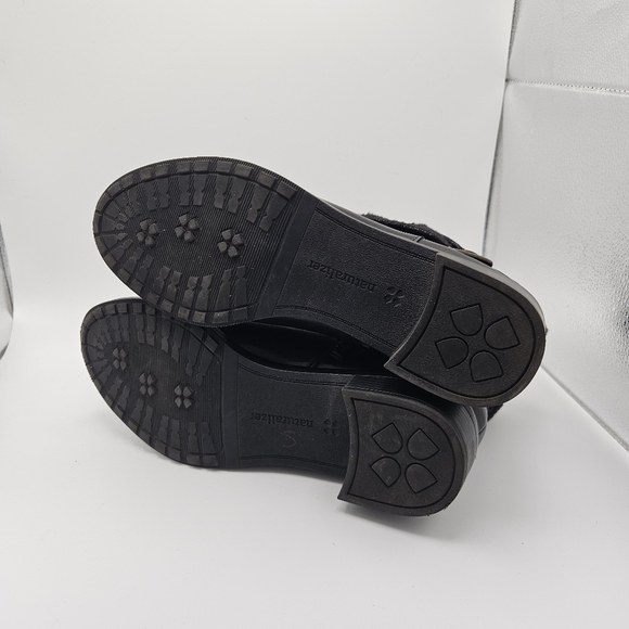 Naturalizer Metro water resistant foldover moto boot black faux leather size 10 - Picture 7 of 11